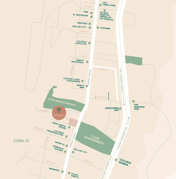 Ubicación de Andares Doce