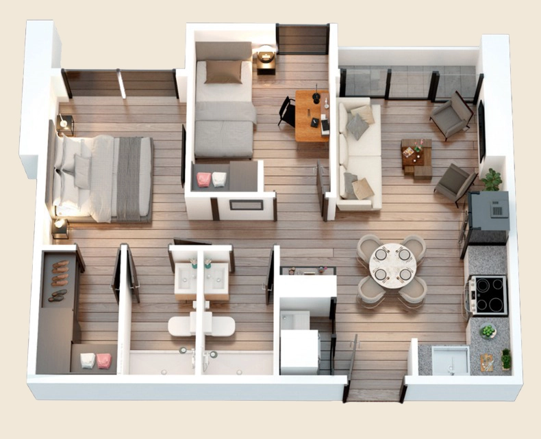 Apartamento estilo Guayacan B de Andares 12