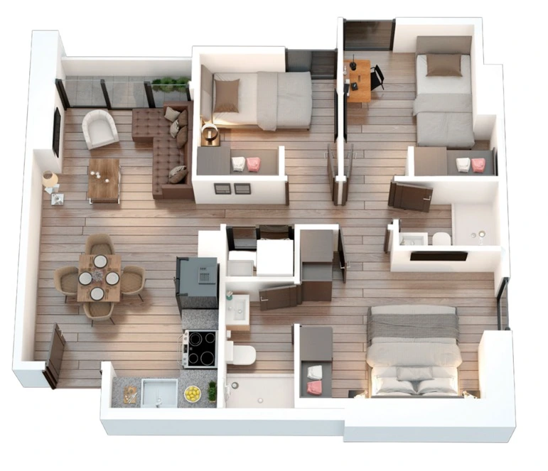 Apartamento estilo Palo Rosa A de Andares 12