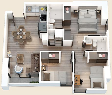 Apartamento estilo Palo Rosa B de Andares 12